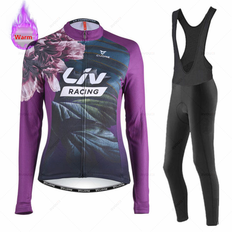 Cycling Gear Jersey - Liv женский зимний комплект Bicicleta, уличная