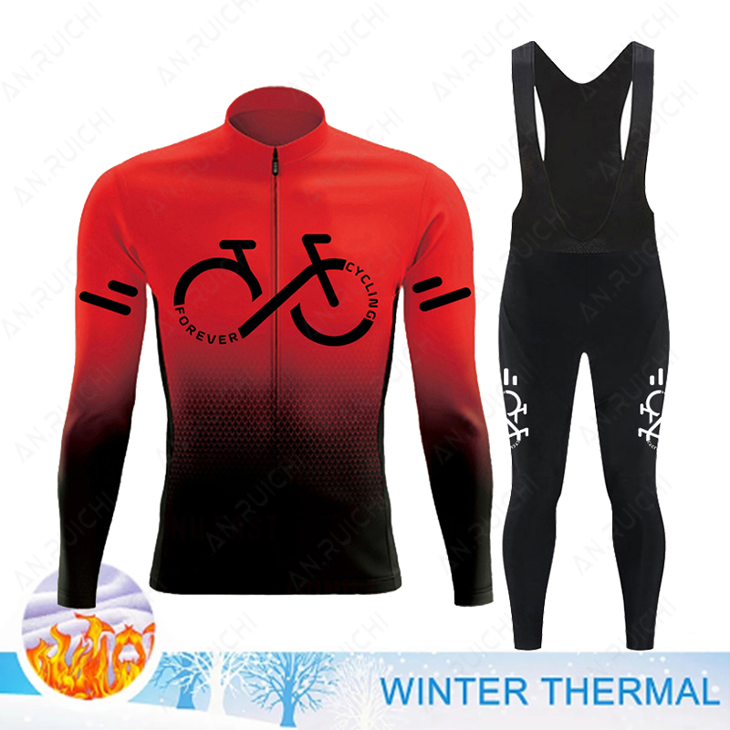 Зимний комплект из термофлисов – обзор и цена Cycling Gear Jersey